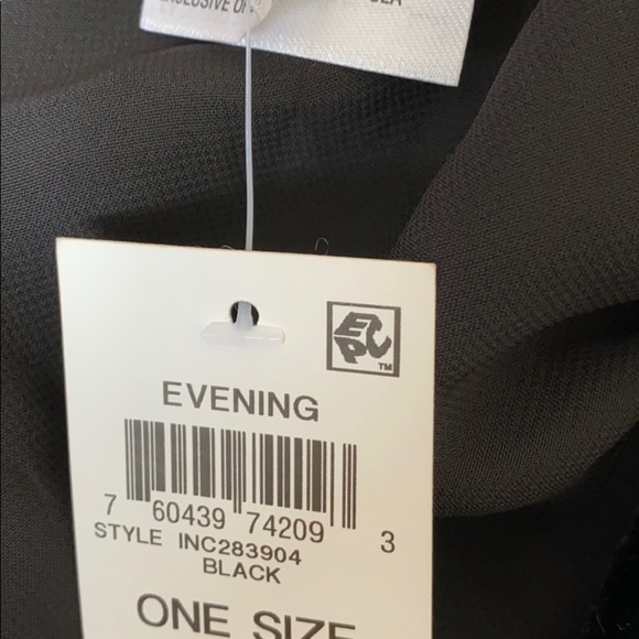 INC Embellished Velvet Wrap with Fringe - Picture 14 of 15